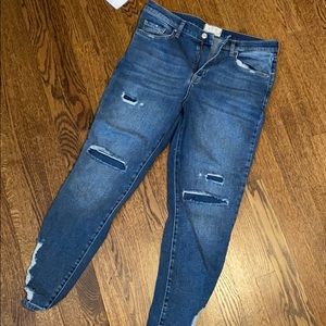 WE THE FREE dark blue wash jeans